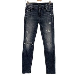 MOTHER Looker Ankle Fray Jeans Size 25